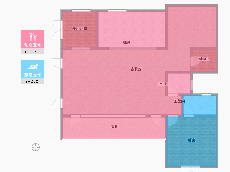 安徽省-黄山市-黄山颐高雍和官邸-202.01-户型库-动静分区