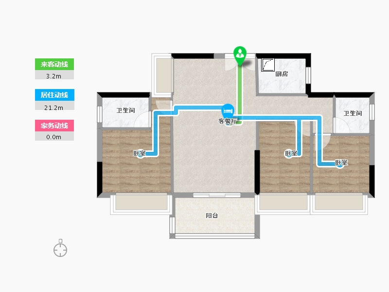 广东省-湛江市-名雅居学府里-77.53-户型库-动静线