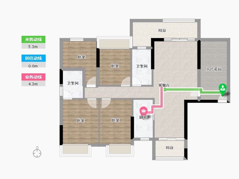 广东省-江门市-名城公寓-108.19-户型库-动静线