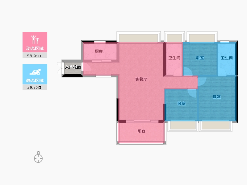 广东省-湛江市-名雅居学府里-90.82-户型库-动静分区