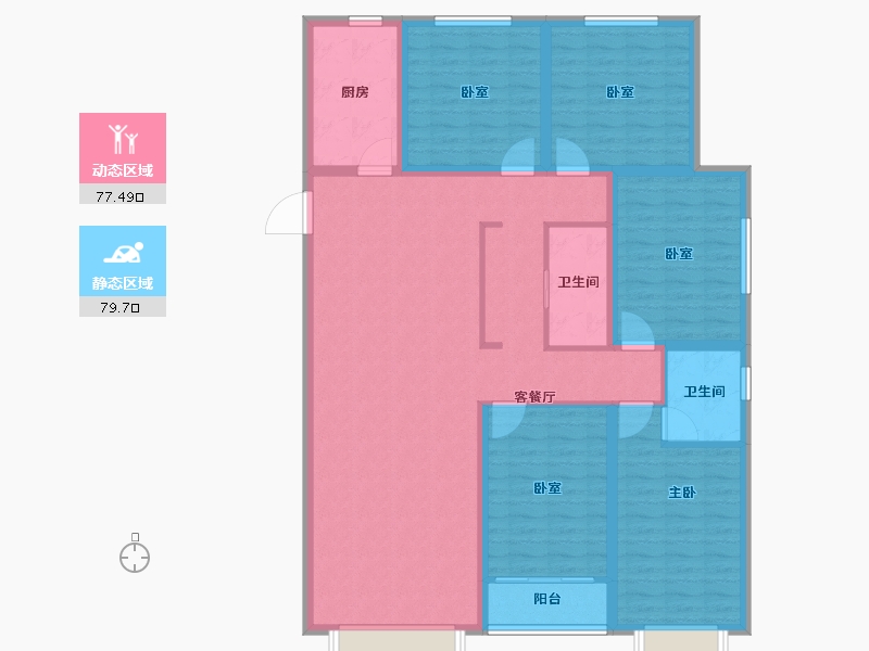 山东省-潍坊市-恒信·金玉豪府-142.00-户型库-动静分区