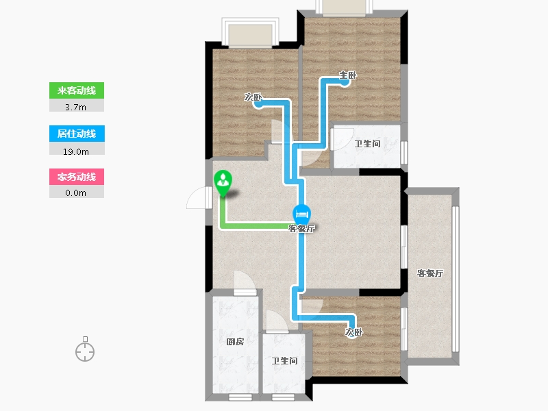 四川省-成都市-正源荟艺境-86.35-户型库-动静线