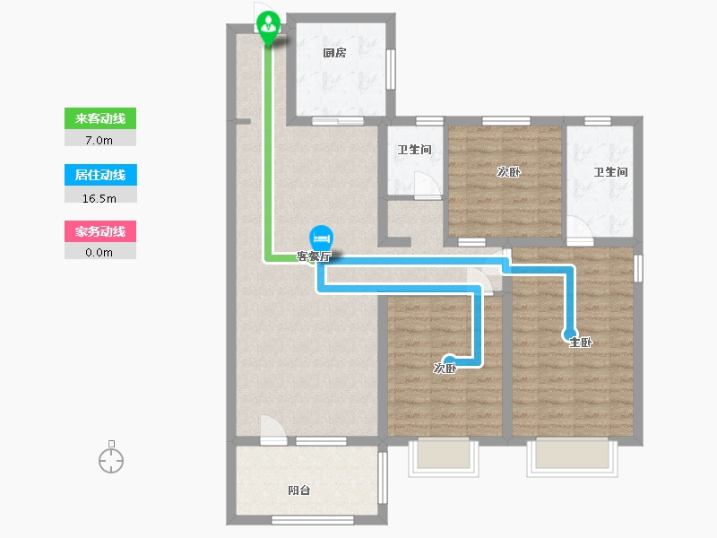 山东省-青岛市-远洋万和公馆-104.00-户型库-动静线