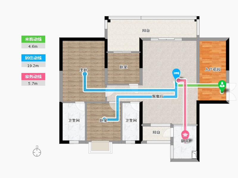 广东省-广州市-名城御景世嘉-118.44-户型库-动静线