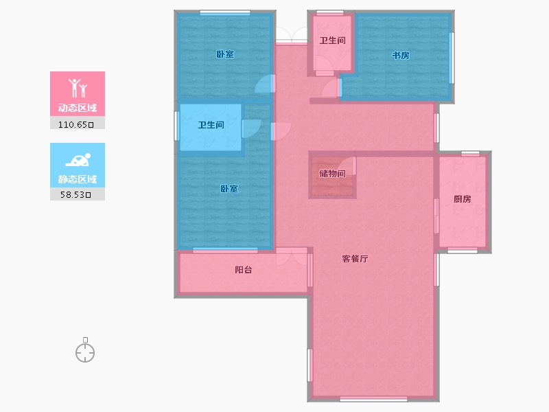 湖北省-武汉市-天屿湖-152.14-户型库-动静分区