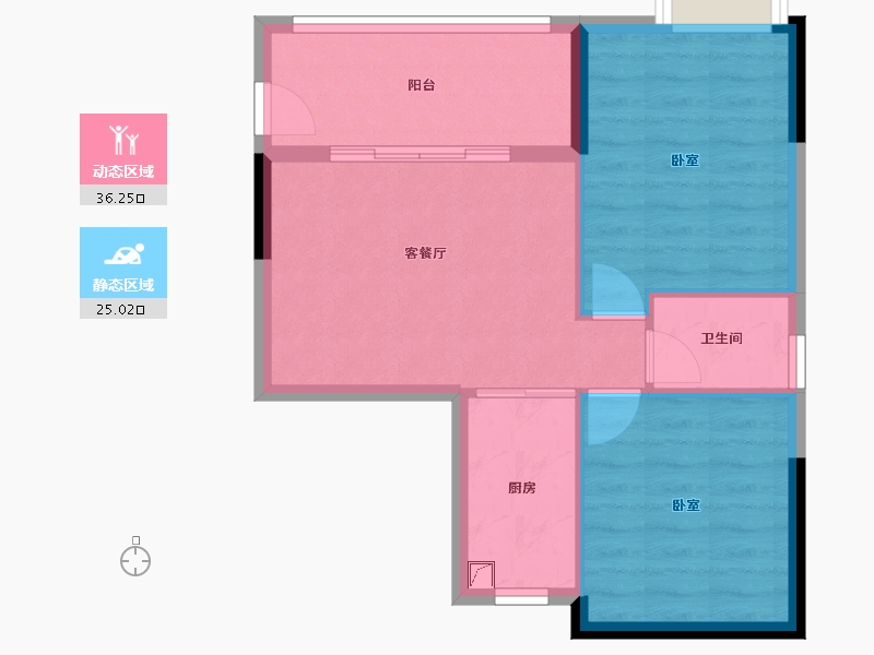 广东省-惠州市-海伦堡海伦虹-55.11-户型库-动静分区