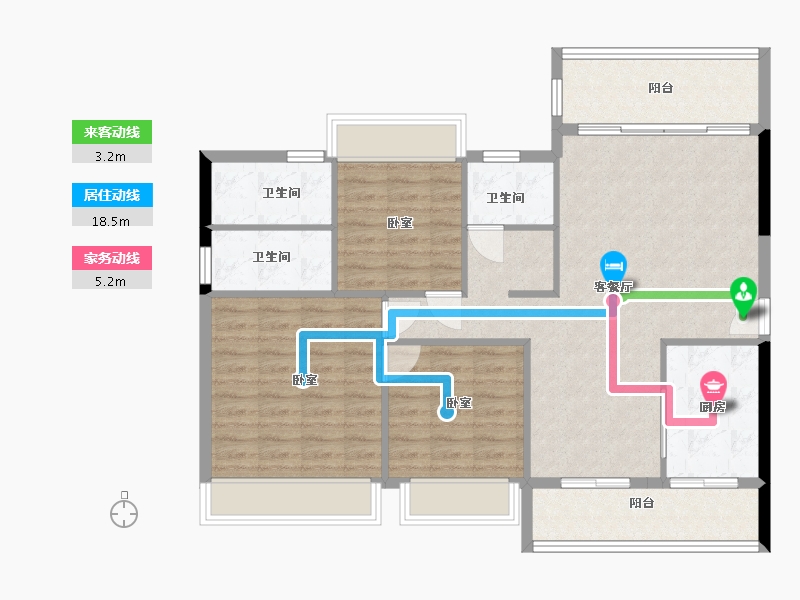 湖南省-郴州市-汇华玉珑新城-102.00-户型库-动静线