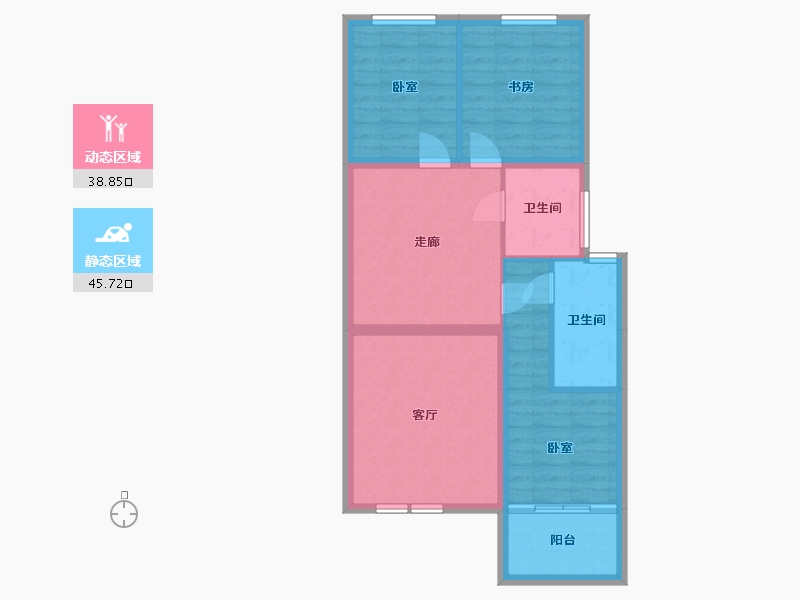 湖北省-武汉市-德成红墅-75.25-户型库-动静分区