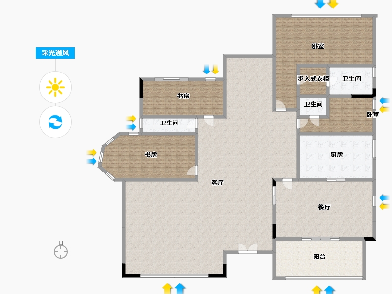 广东省-广州市-御湖山-324.89-户型库-采光通风