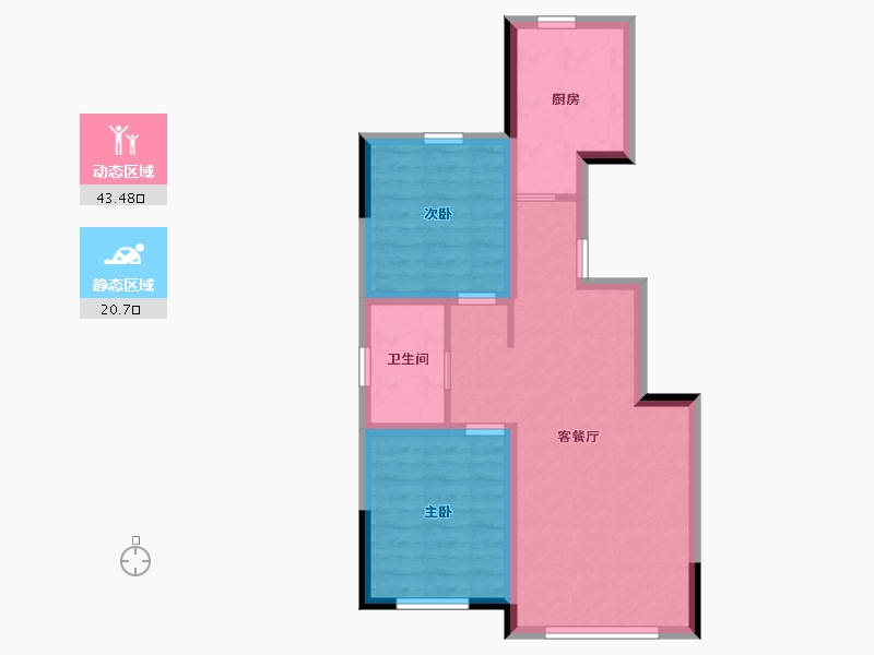 吉林省-长春市-睿德上品-56.60-户型库-动静分区