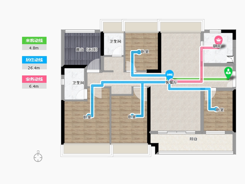 广东省-广州市-保利茉莉公馆-114.00-户型库-动静线