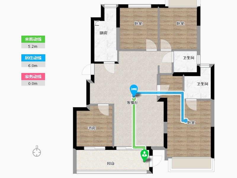 江苏省-无锡市-金融街金悦府-88.58-户型库-动静线