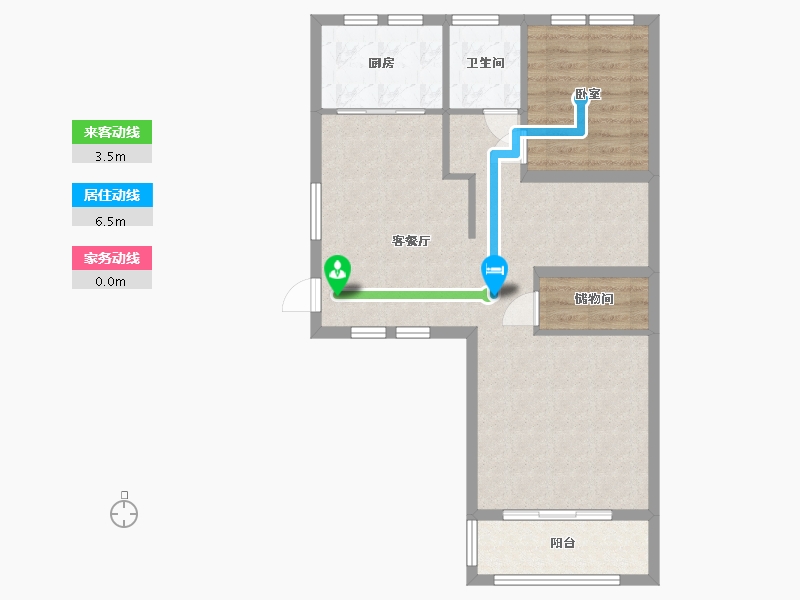 湖北省-武汉市-德成红墅-72.15-户型库-动静线