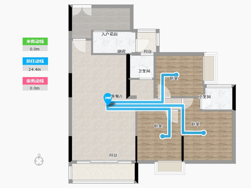 湖南省-郴州市-郴州湘华帝景-113.01-户型库-动静线