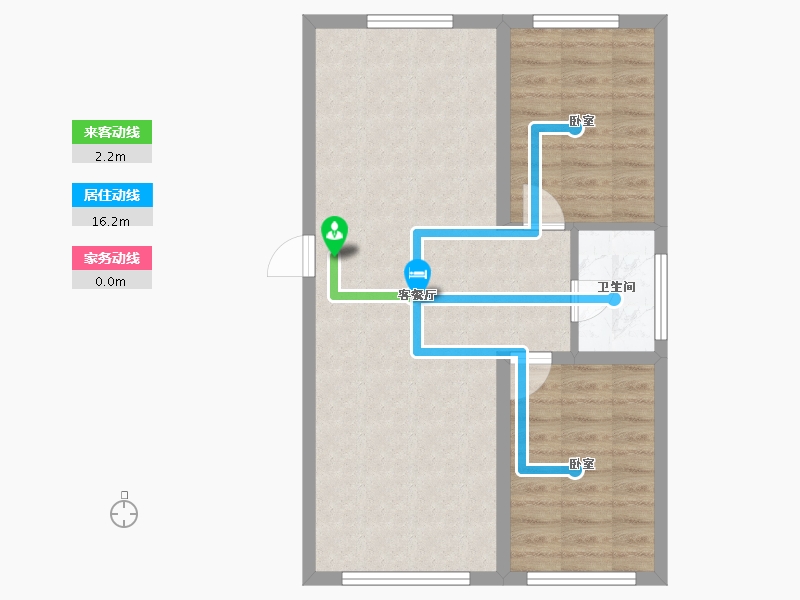 吉林省-长春市-万龙建阳府-64.30-户型库-动静线