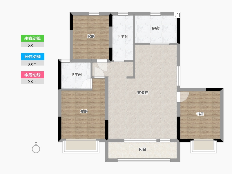 吉林省-长春市-大众置业理想城市-95.24-户型库-动静线