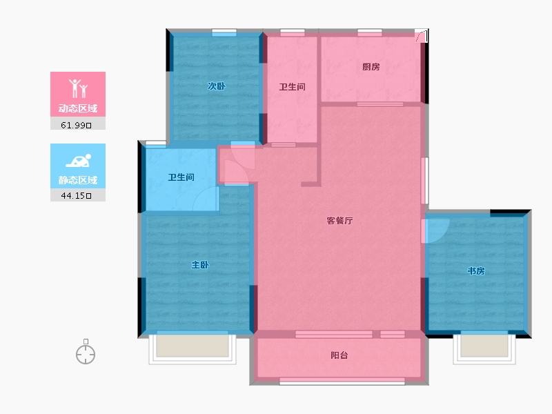 吉林省-长春市-大众置业理想城市-95.24-户型库-动静分区