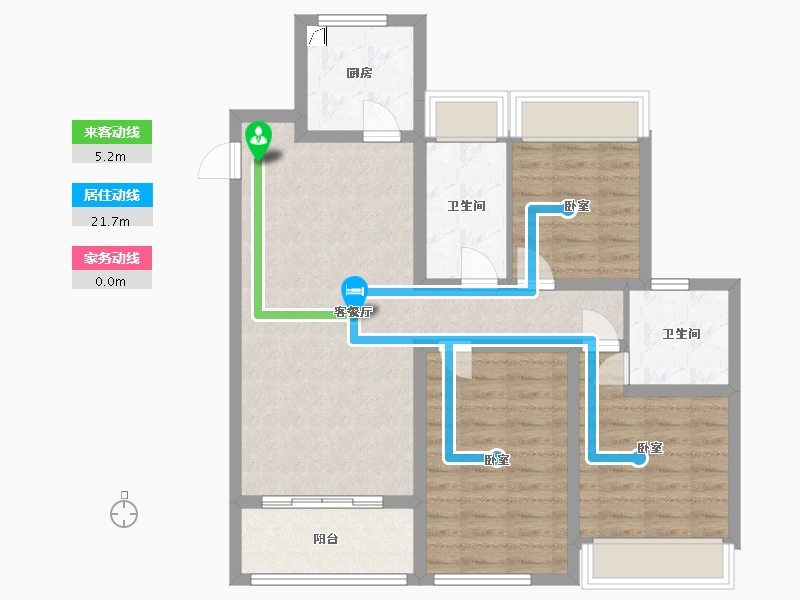 江苏省-无锡市-无锡中海寰宇天下-85.01-户型库-动静线