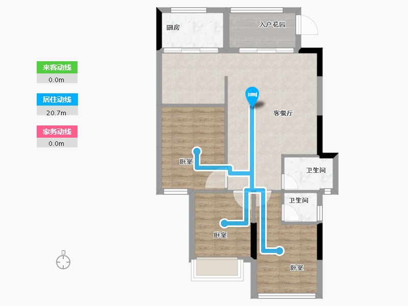 广东省-汕头市-国瑞四季园-73.59-户型库-动静线