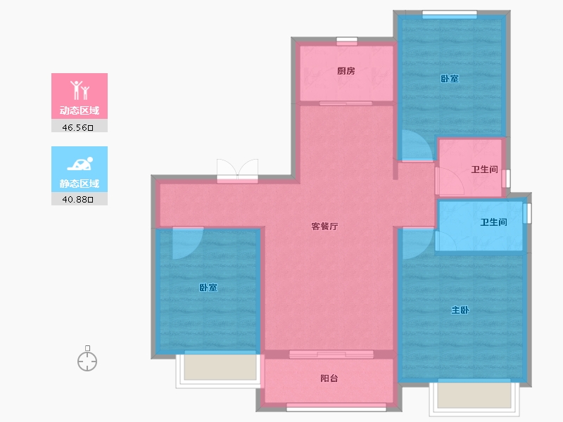 山东省-青岛市-鲁商健康城-78.21-户型库-动静分区