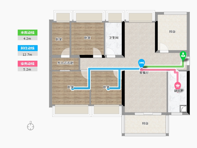 广东省-汕尾市-龙光玖龙府-98.06-户型库-动静线