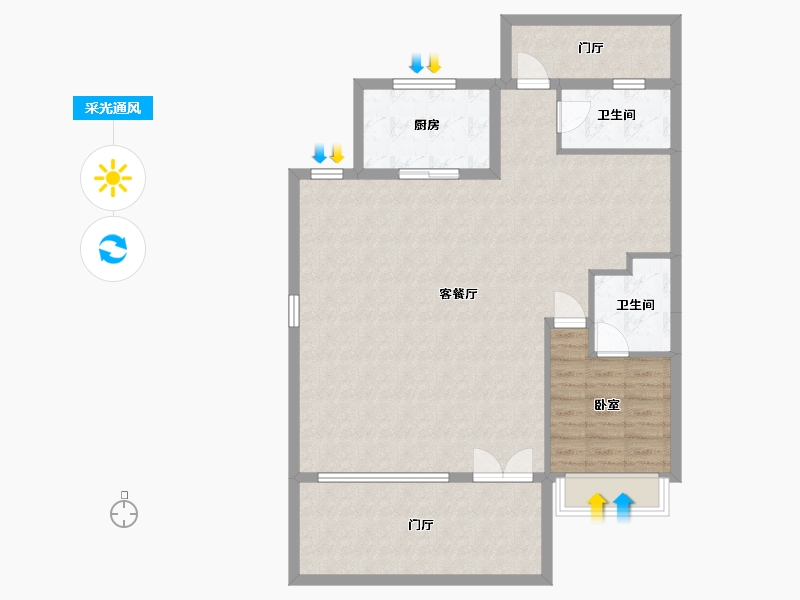 广东省-梅州市-岭南院子-102.31-户型库-采光通风