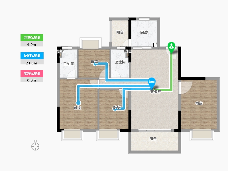 广东省-韶关市-江山壹品-111.52-户型库-动静线