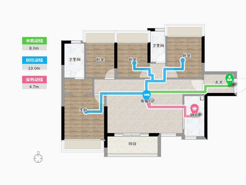 广东省-肇庆市-肇庆富力尚悦居-95.99-户型库-动静线