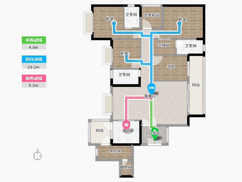 广东省-广州市-悦江上品-142.21-户型库-动静线