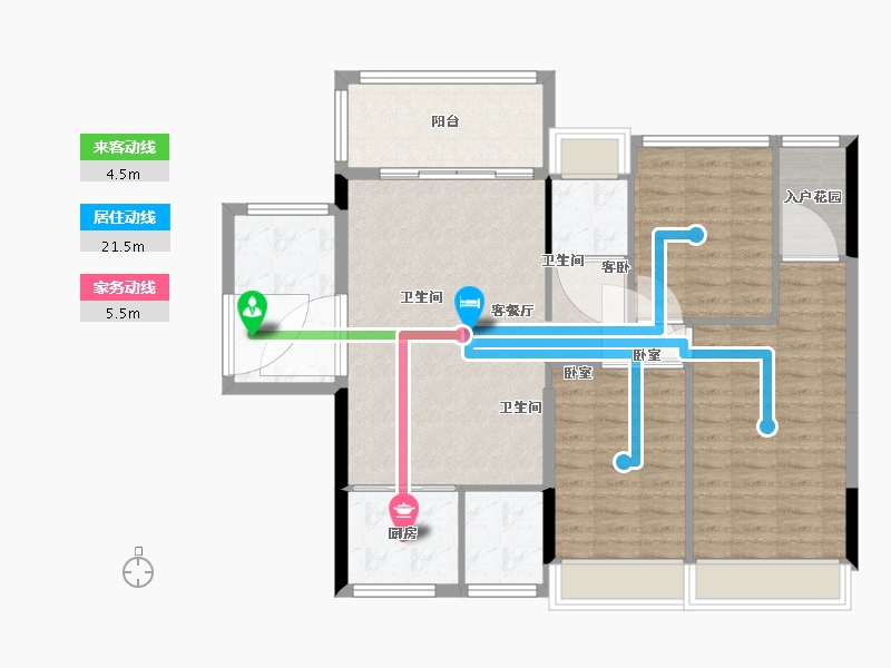 湖南省-郴州市-福城桃源-101.00-户型库-动静线