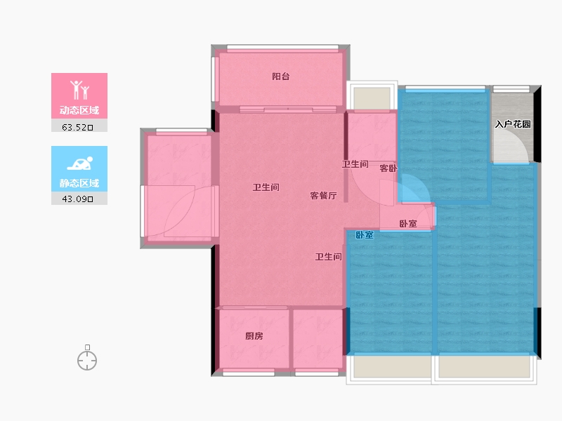 湖南省-郴州市-福城桃源-101.00-户型库-动静分区