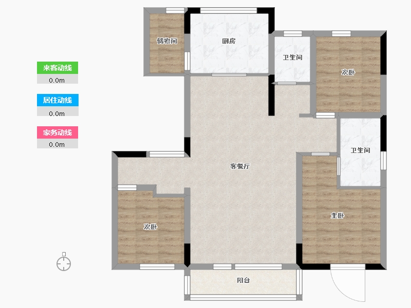 吉林省-长春市-睿德上品-101.42-户型库-动静线