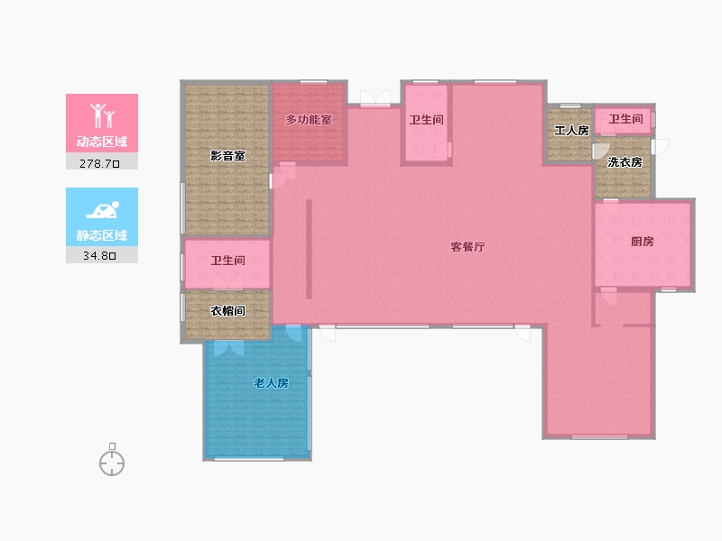 湖北省-武汉市-天屿湖-357.00-户型库-动静分区