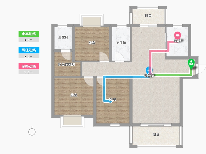 湖南省-邵阳市-毅丰状元府-90.99-户型库-动静线