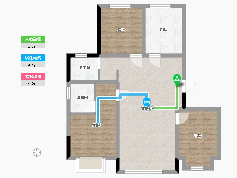 吉林省-长春市-睿德上品-75.31-户型库-动静线