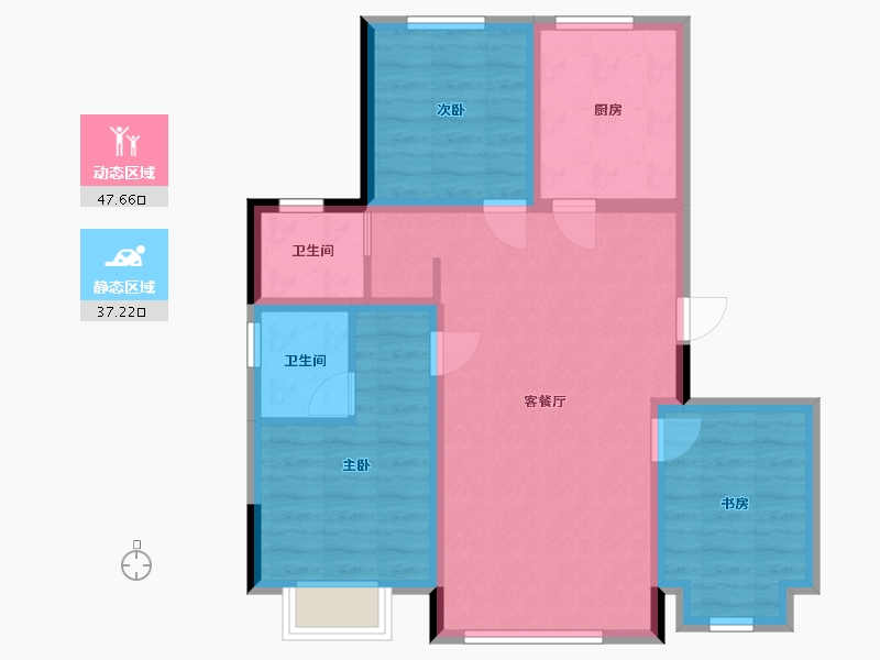 吉林省-长春市-睿德上品-75.31-户型库-动静分区