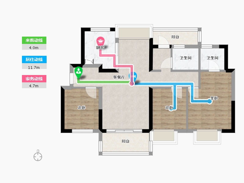 广东省-广州市-融创岚樾臺-74.27-户型库-动静线