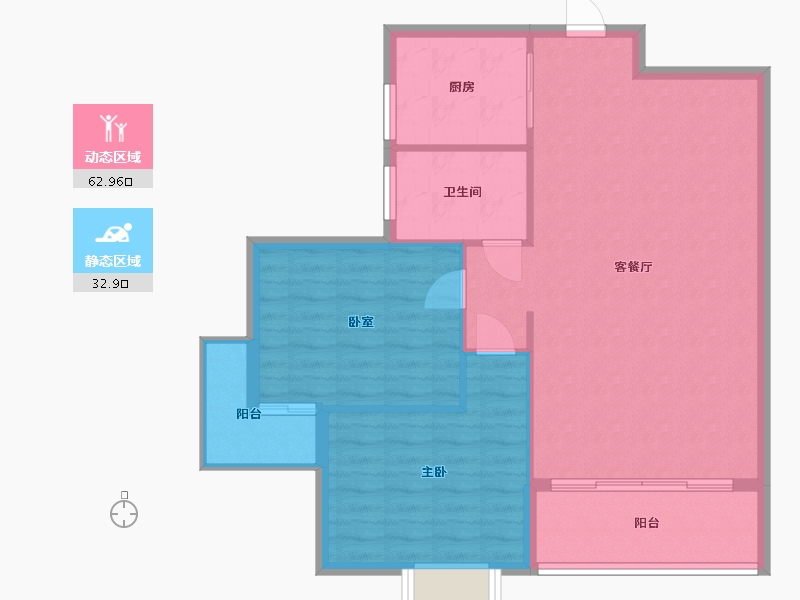 湖北省-武汉市-光谷东郡-88.07-户型库-动静分区