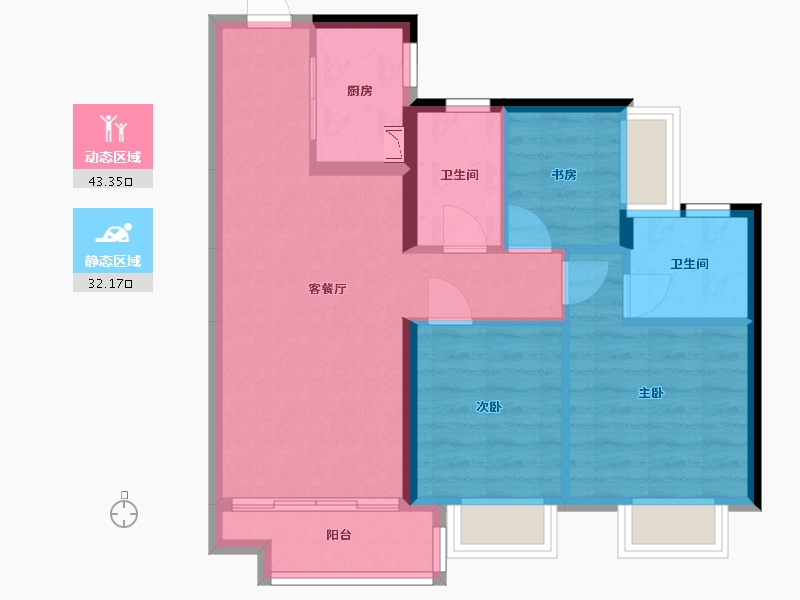 广东省-广州市-融创岚樾臺-67.08-户型库-动静分区