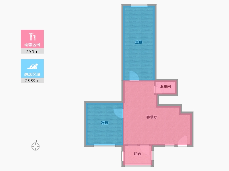 黑龙江省-哈尔滨市-柒季城-49.83-户型库-动静分区