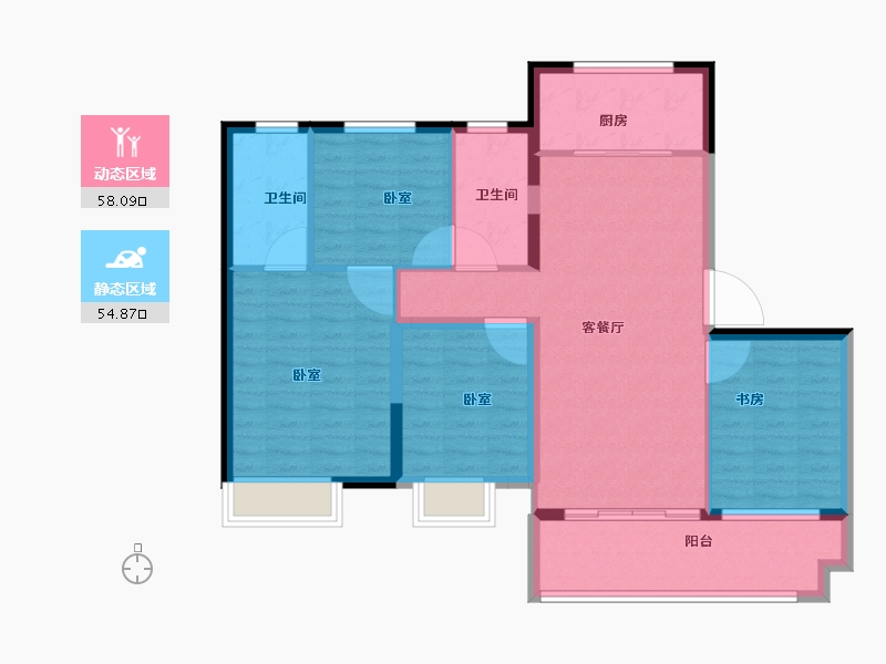 浙江省-绍兴市-合生杭州湾国际新城-102.00-户型库-动静分区