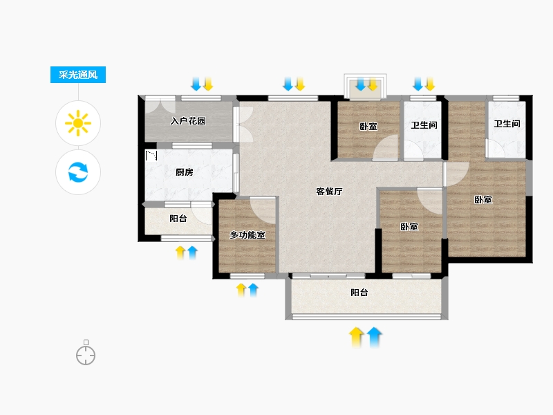 广东省-广州市-悦江上品-104.00-户型库-采光通风