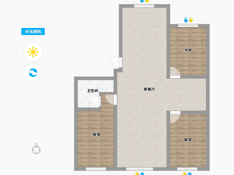 吉林省-长春市-万龙建阳府-91.01-户型库-采光通风