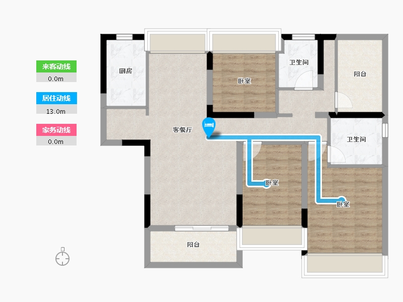 广东省-珠海市-广银大都会-89.01-户型库-动静线