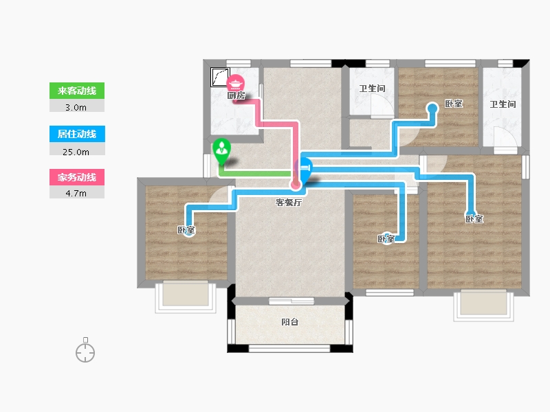 湖北省-孝感市-应城爱漫时光-81.29-户型库-动静线