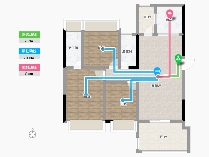 广东省-湛江市-奥园悦时代-92.00-户型库-动静线