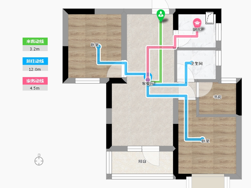 湖北省-武汉市-平安御苑-41.54-户型库-动静线