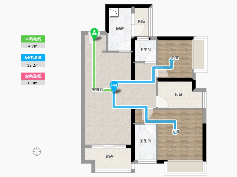 广东省-广州市-新城招商誉府-68.84-户型库-动静线