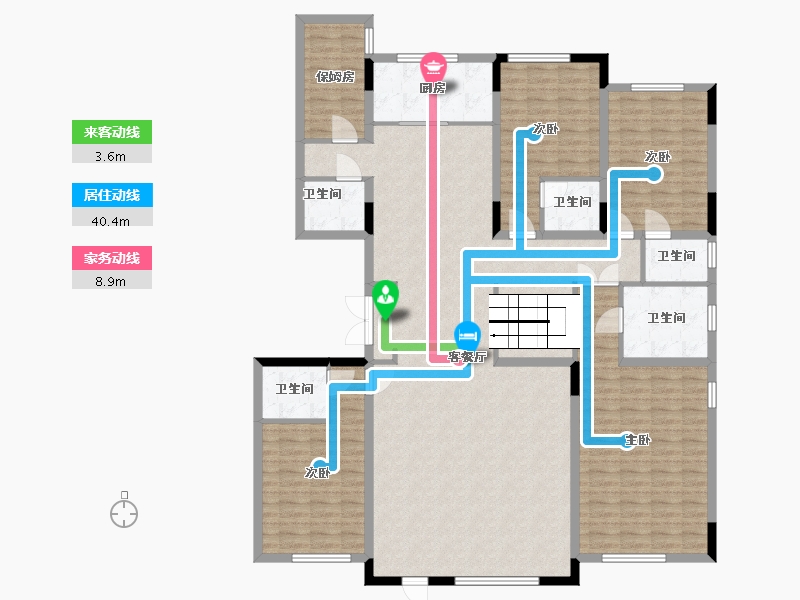 吉林省-长春市-龙腾静月里-178.26-户型库-动静线