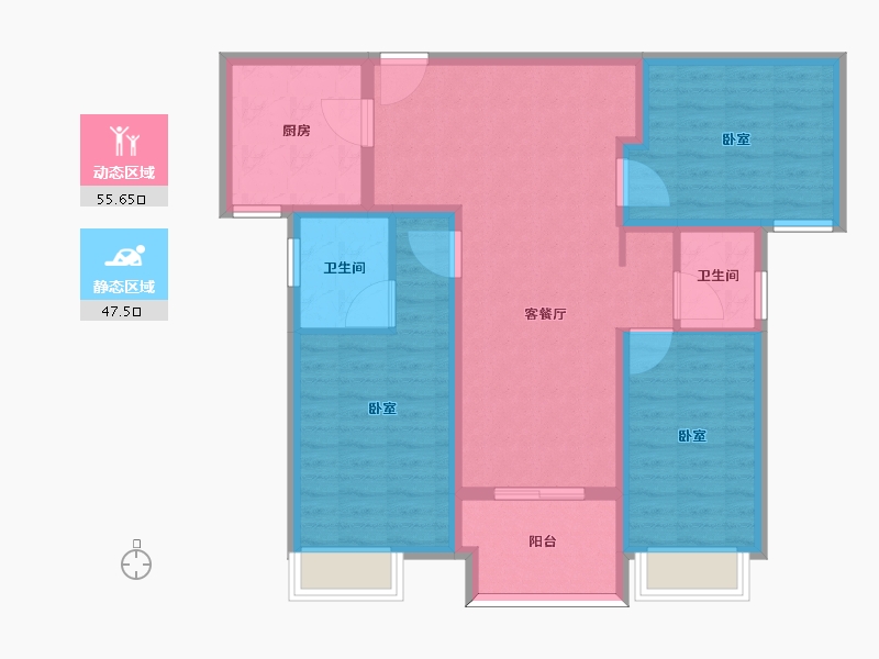 河南省-周口市-西华建业公园里-92.01-户型库-动静分区